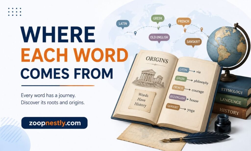Where Each Word Comes From