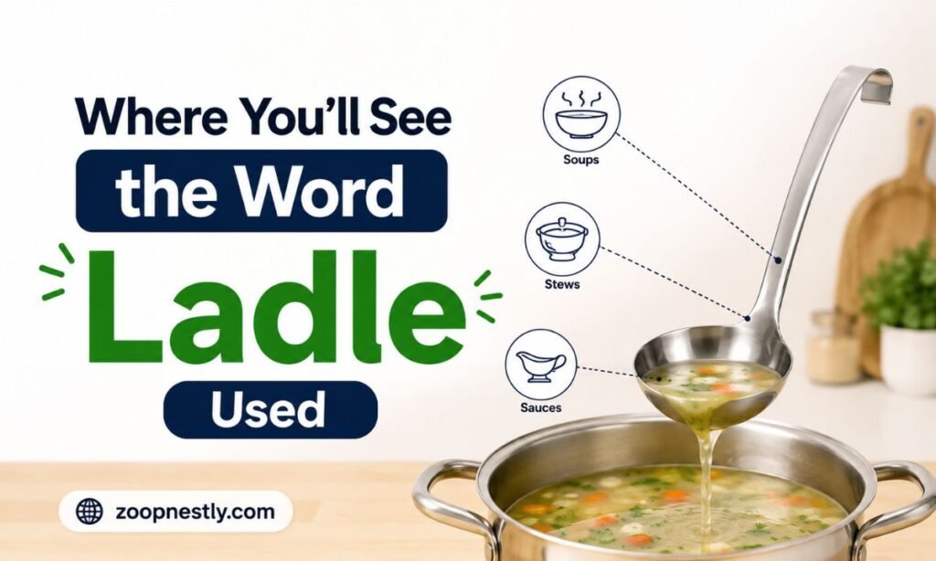 Where You'll See the Word Ladle Used