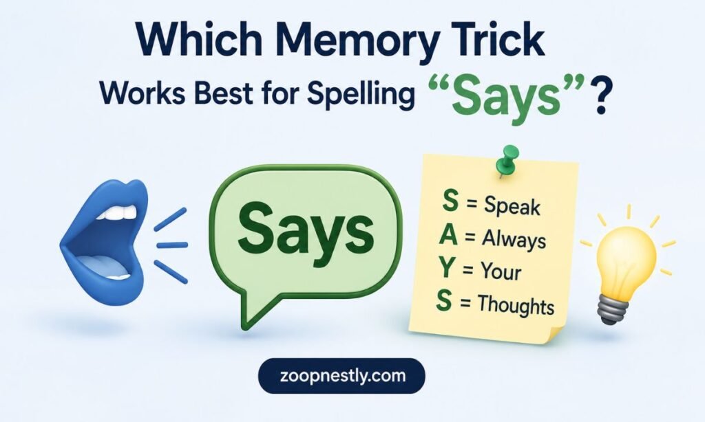 Which Memory Trick Works Best for Spelling "Says"?