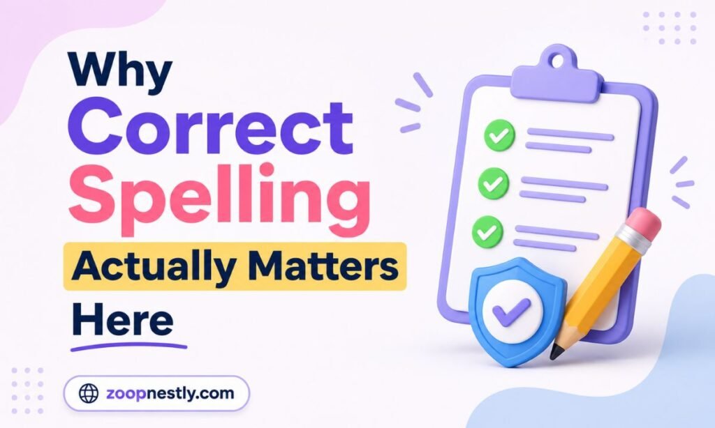 Why Correct Spelling Actually Matters Here
