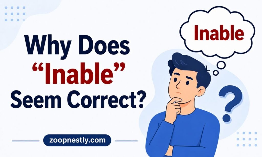 Why Does Inable Seem Correct