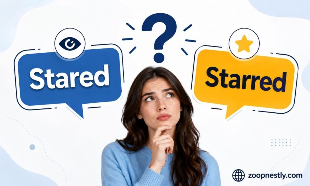 Why People Confuse Stared and Starred