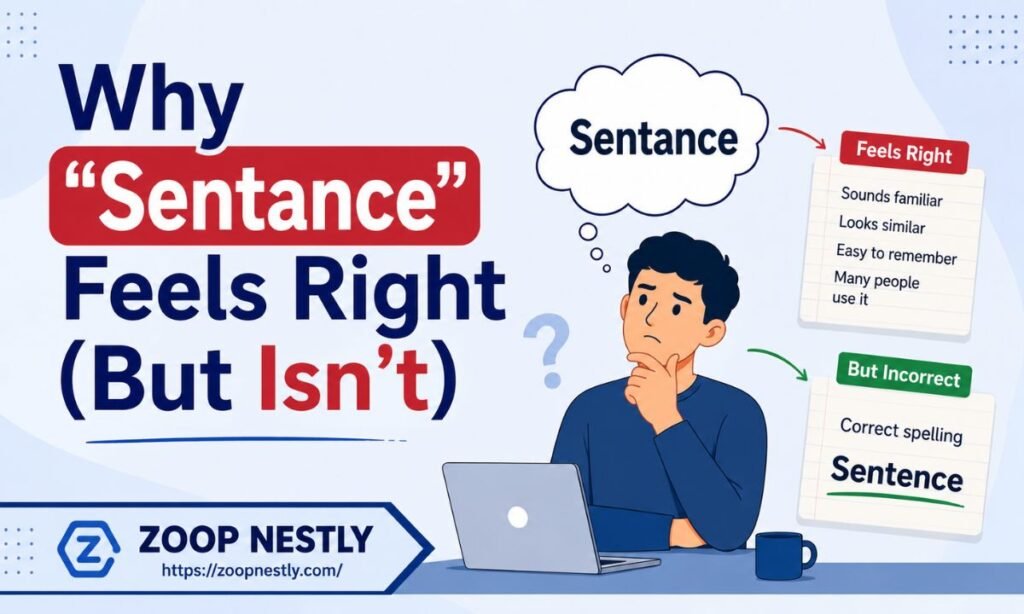 Why "Sentance" Feels Right (But Isn't)