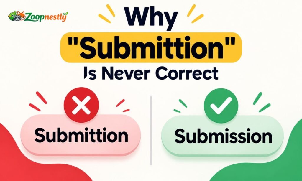 Why "Submittion" Is Never Correct