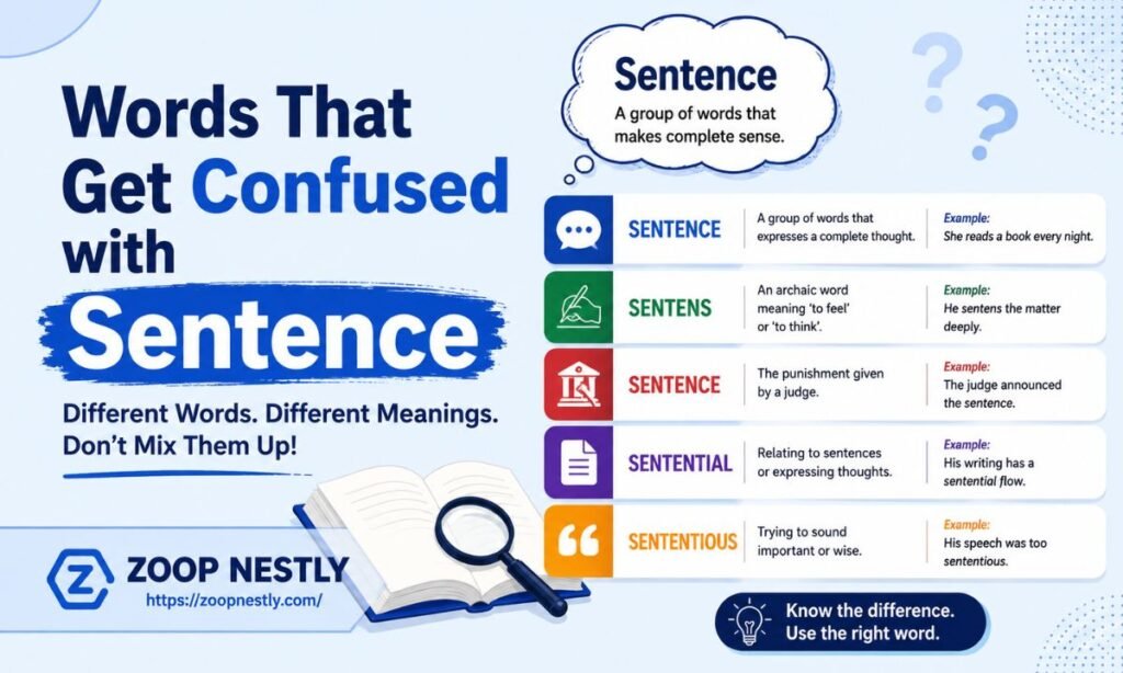 Words That Get Confused with Sentence