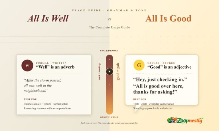 All Is Well vs All Is Good: The Complete Usage Guide