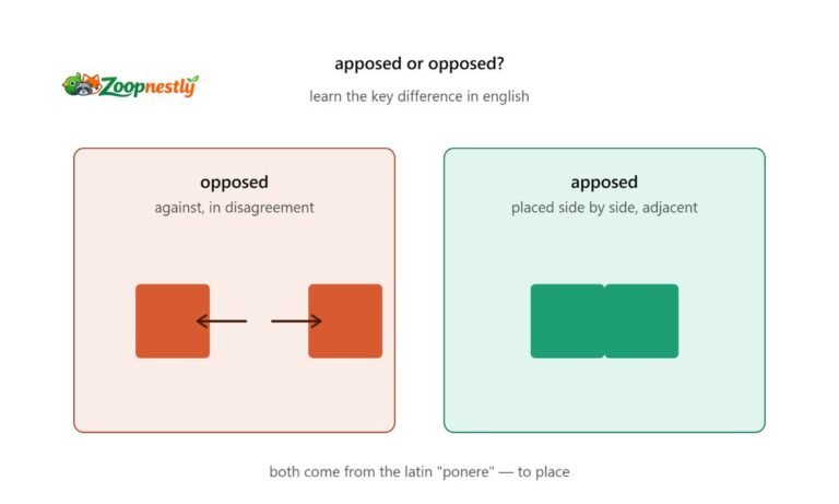 Apposed or Opposed Learn the Key Difference in English