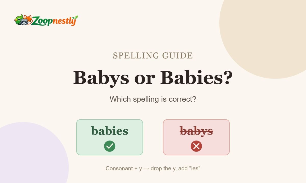 Babys or Babies: Which Spelling Is Correct?