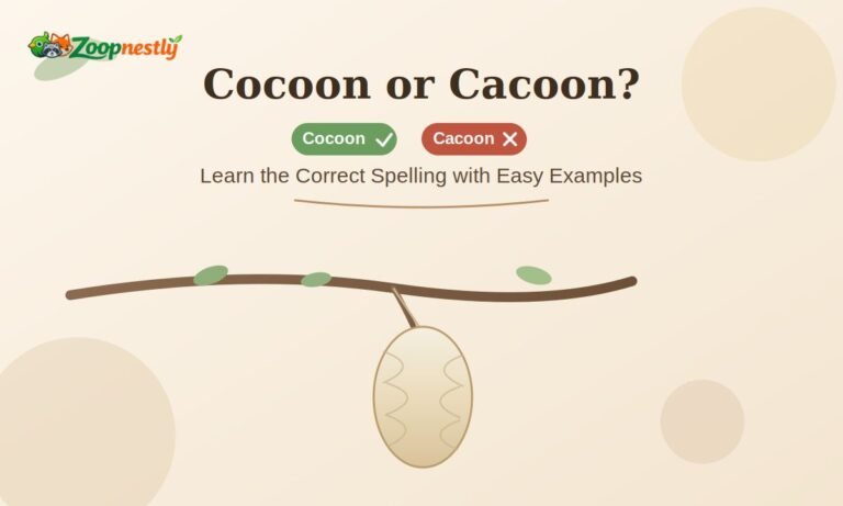 Cocoon or Cacoon? Learn the Correct Spelling with Easy Examples