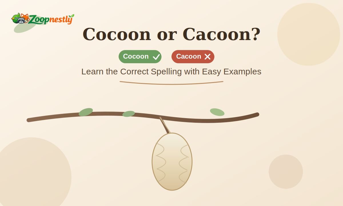 Cocoon or Cacoon? Learn the Correct Spelling with Easy Examples