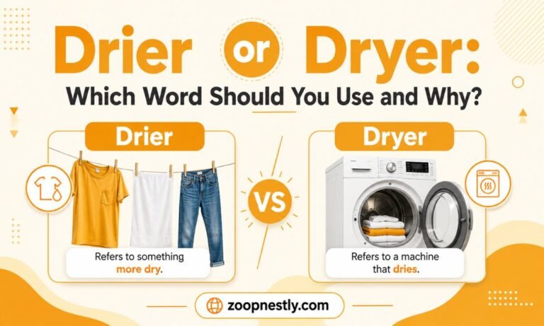Drier or Dryer: Which Word Should You Use and Why?