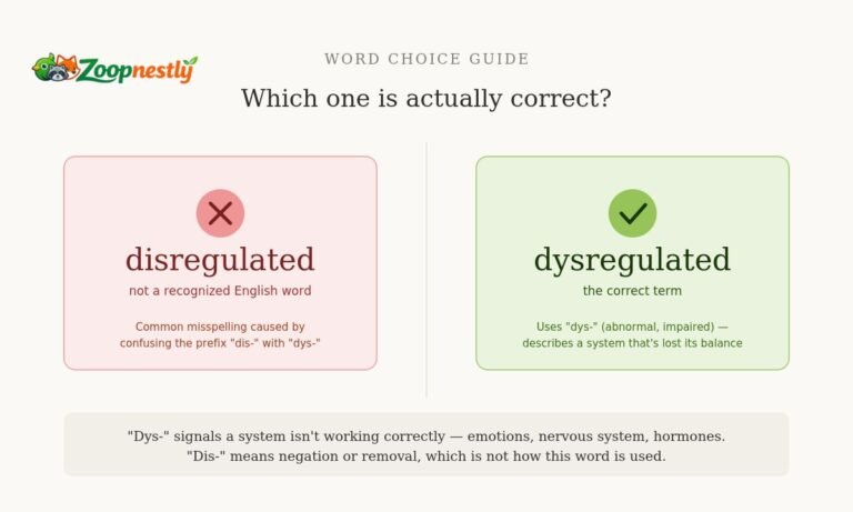 Dysregulated vs Disregulated: Which One Is Actually Correct?