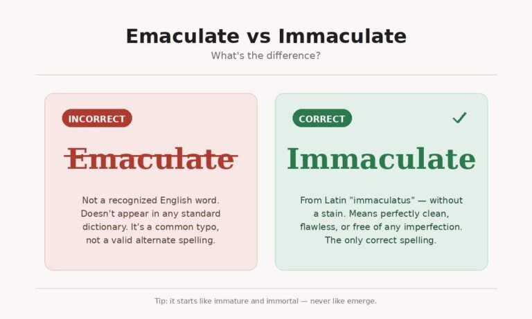 Emaculate vs Immaculate: What’s the Difference?