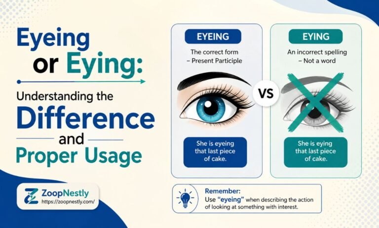 Eyeing or Eying: Understanding the Difference and Proper Usage