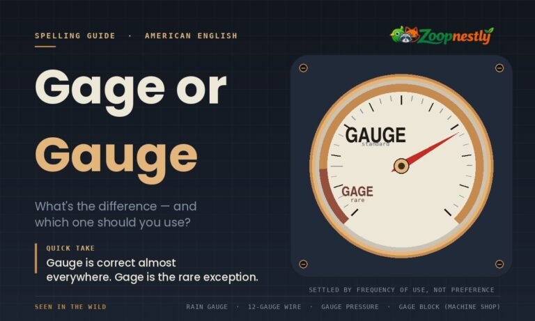 Gage or Gauge: What's the Difference and Which One Should You Use?