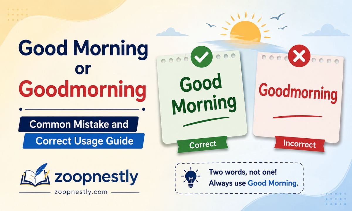 Good Morning or Goodmorning: Common Mistake and Correct Usage Guide