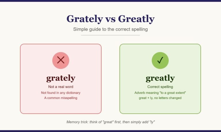 Grately vs Greatly: Simple Guide to the Correct Spelling