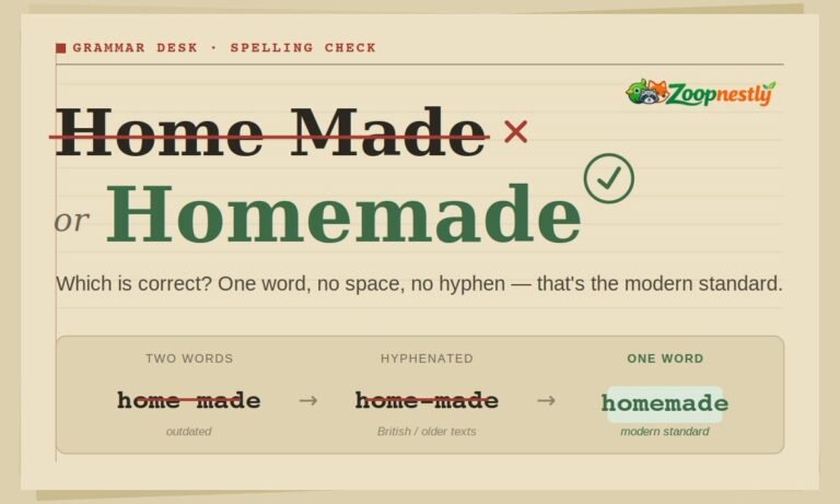 Home Made or Homemade Which Is Correct