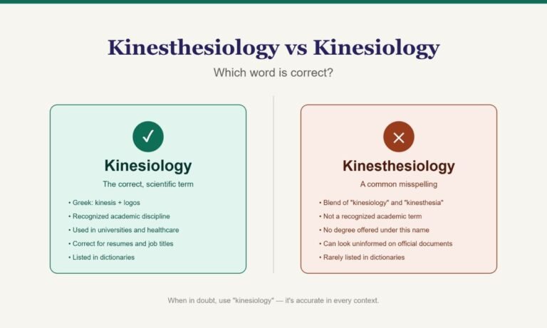 Kinesthesiology vs Kinesiology: Which Word Is Correct?