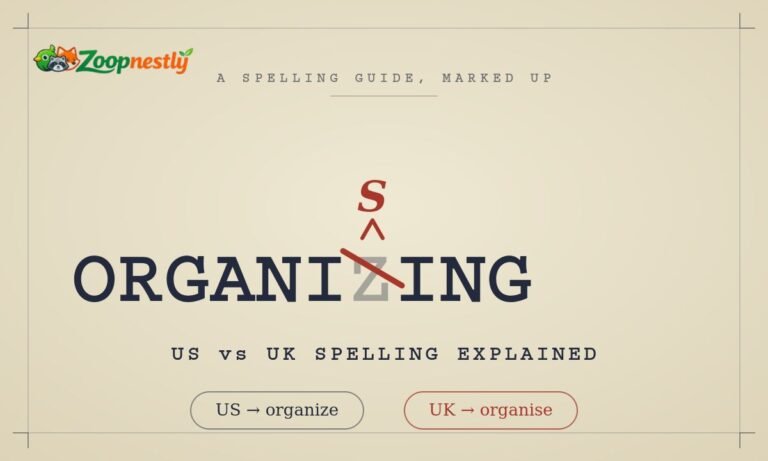 Organizing or Organising? US vs UK Spelling Explained