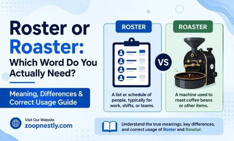 Roster or Roaster: Which Word Do You Actually Need? Meaning, Differences & Correct Usage Guide