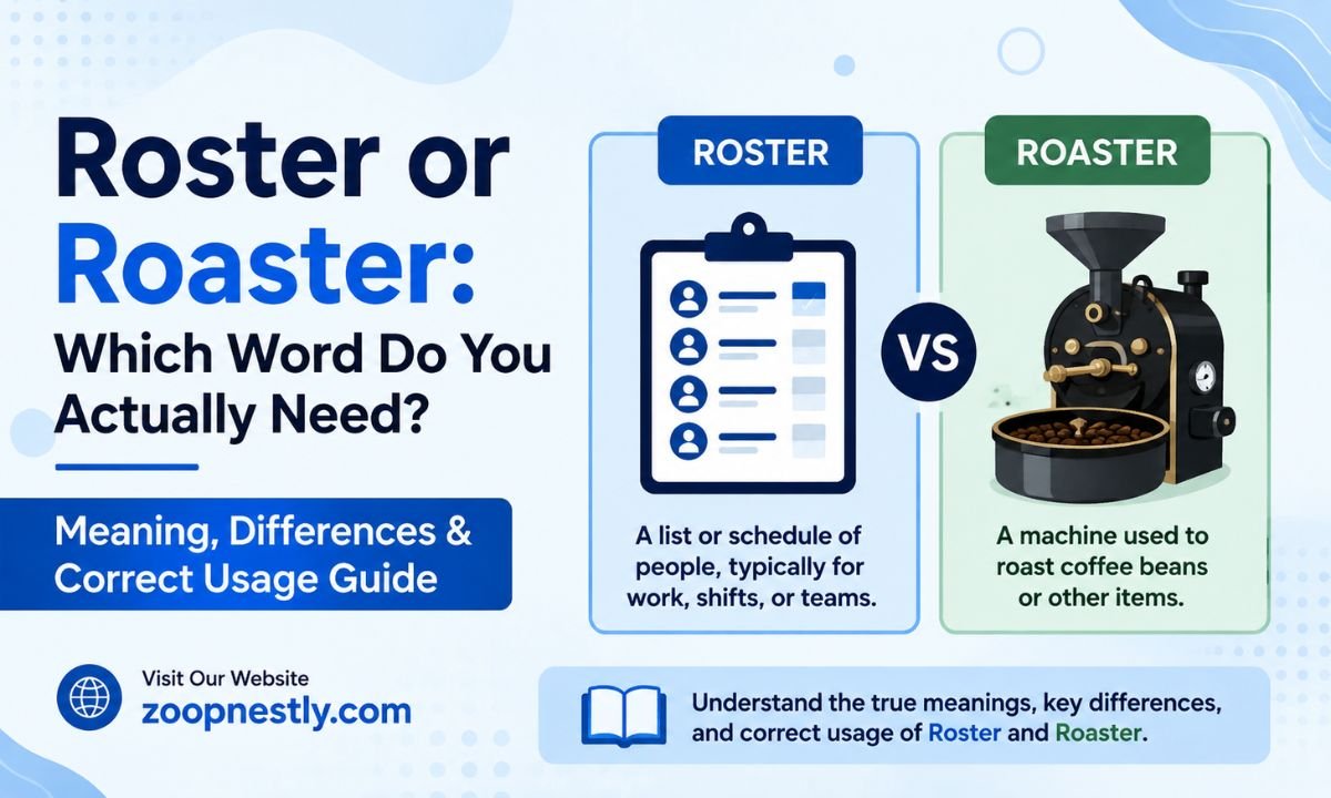Roster or Roaster: Which Word Do You Actually Need? Meaning, Differences & Correct Usage Guide