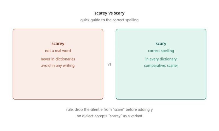 Scarey vs Scary: Quick Guide to the Correct Spelling