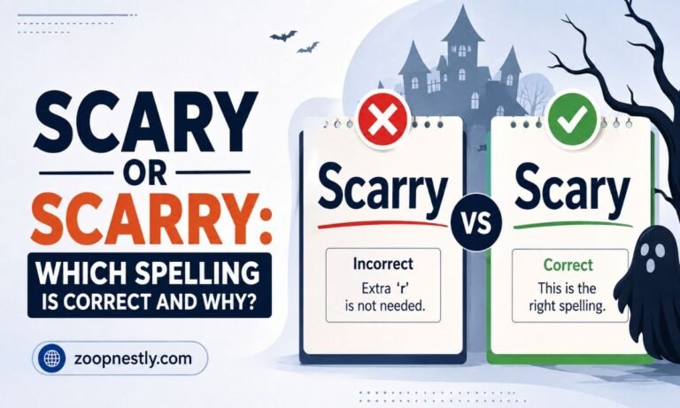 Scary or Scarry: Which Spelling Is Correct and Why?