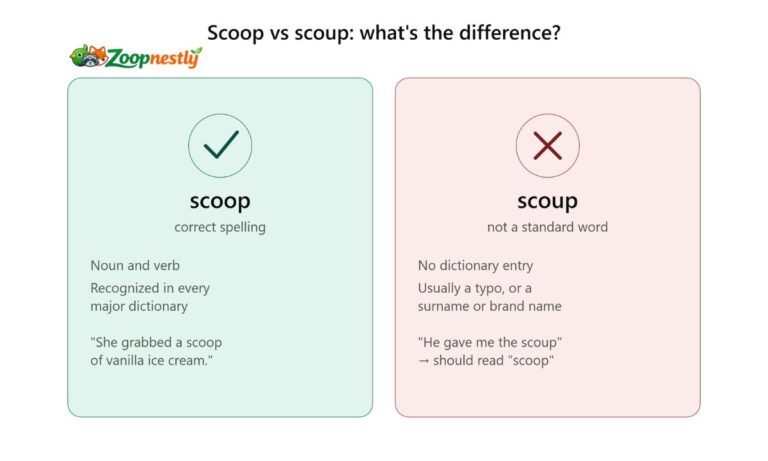 Scoup vs Scoop: What’s the Difference?