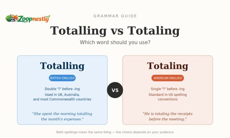 Totalling vs Totaling: Which Word Should You Use?