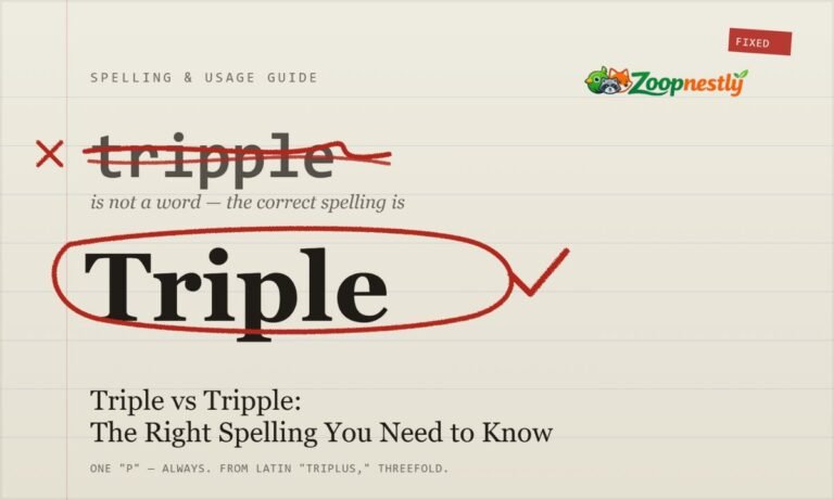 Triple vs Tripple The Right Spelling You Need to Know