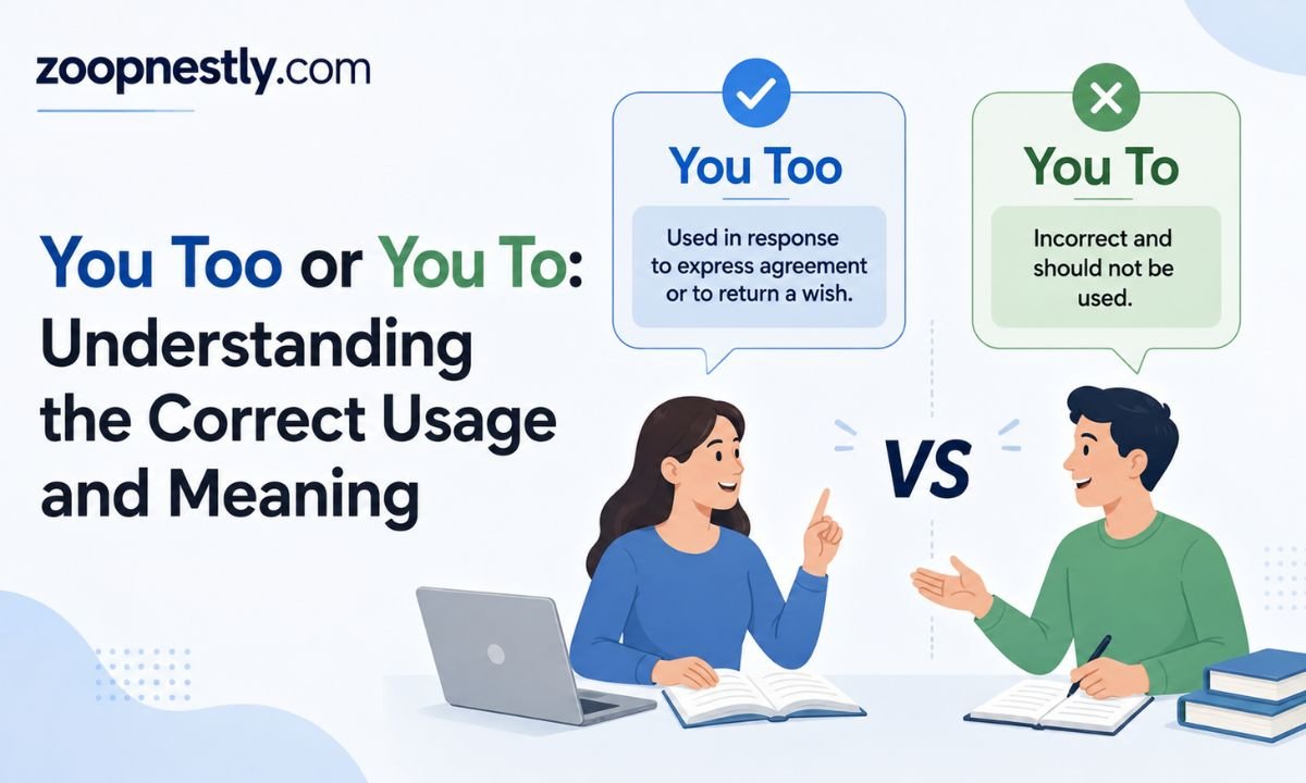 You Too or You To: Understanding the Correct Usage and Meaning
